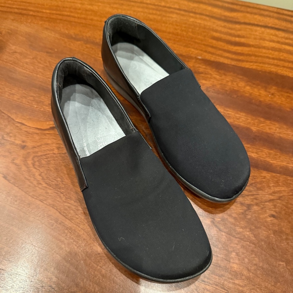 New Naot Black leather and stretch Abstract shoes EU 39